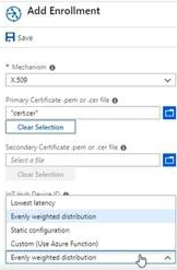 Evenly weighted distribution